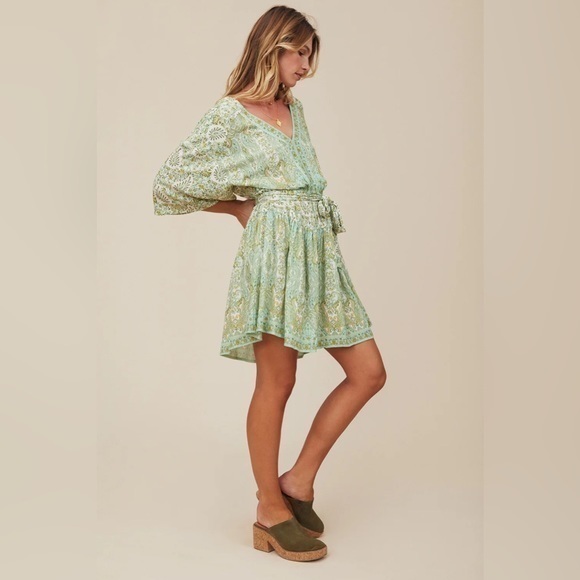 Arnhem Harley mini dress in sage - Picture 1 of 5